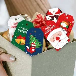 답례품메세지카드 다용도 트리장식 50p 눈사람 선물미니카드 (WFJ5LNY)