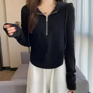 반집업 캐쥬얼 빅사이즈 여자후드점퍼 데일리 데이트 (WFJPUYQ)