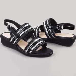 여성 웨지 통굽샌들 가벼운 착화감 쿠션슬리퍼 웨지힐 (WFK427K)