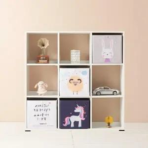 책장선반 원룸책장 거실서재 3단 9칸 심플 LY520