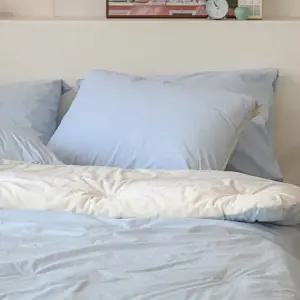 솜별매 세트 블루 베개커버 극세사 차렵이불 퀸 (WFJQWS1)