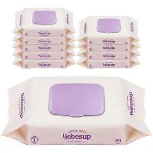 베베숲 트러스트 캡형 물티슈 80매 x 10개입