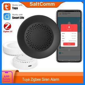 스마트 홈 보안을 위한 Tuya Zigbee 사이렌 알람 100db 스피커는 Alexa Yandex Alice와 함께 작동합니다. T