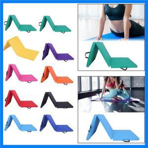 세 배 접이식 두꺼운 운동 매트 요가 패드 남성 여성 홈 체육관 요가 매트