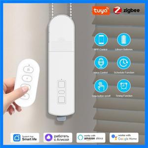 Zigbee 스마트 전동 체인 롤러 셔터 블라인드 모터 Tuya 스마트 홈 자동화 Alexa Google Home Alice 용 작