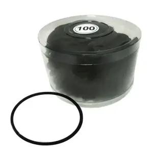 코사지 검정고무줄 헤어밴드 100P 매듭없는 헤어밴드