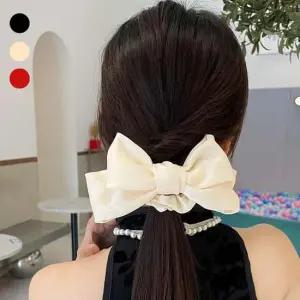 여성 새틴 리본 헤어슈슈 곱창밴드 URK164 포니테일