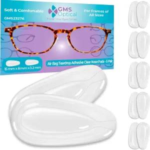 GMS 옵티컬 3.2mm 엑스트라-두꺼움 / 중간 길이 15mm - 접착 에어백 눈물방울 미끄럼 방지 실리콘 코 패드