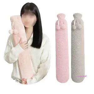 대용량 보온물주머니 2500ml 토끼털 79cm 캠핑핫팩 찜질팩ssu254