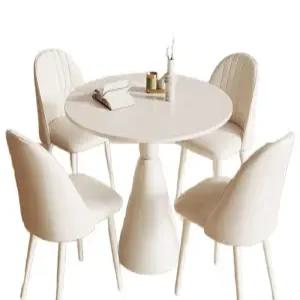 북유럽 식탁세트 세라믹 2인 원형 4인 테이블