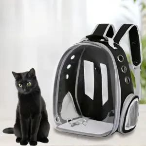 반려동물 투명 백팩 고양이 강아지 외출 이동가방 (WFJ5XD3)