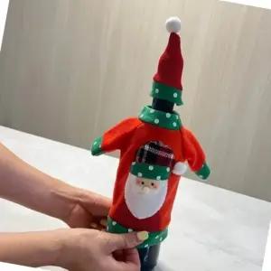 산타 모양 와인 커버 파티용 크리스마스 선물 소주 보호대 (WFK6AVV)
