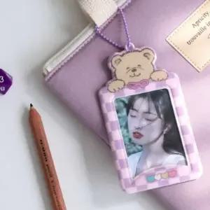 포토카드 수납 홀더 귀여운 키링 가방 장식 커플 케이스 (WFJ6VIJ)