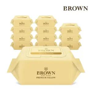 브라운물티슈 프리미엄 20매 휴대용 캡형 12팩 436006