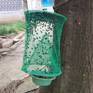 초파리벌레망 해충 말벌 효율설계 걸쇠구조 파리포충기 여름에 (WFJ6YJT)