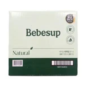 베베숲 네추럴 물티슈 24매 x 20입 휴대용 캡형 e