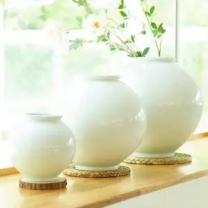 [갤러리데코]도담 달항아리 소형 1호부터 왕특대 6호까지 오브제 화병 복도자기