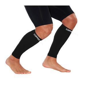 운동 스포츠 을 위한 구리 힐 송아지 구리 압축 슬리브(1켤레) - 종아리 근육 긴장 신 부목 다리