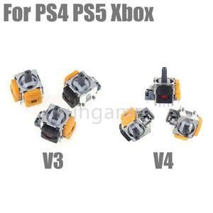 [호환품]2pcs V3 V4 홀 효과 조이스틱 로커 오렌지 전위차계 PS5 PS4 XBOXONE XBOX 시리즈 컨트롤러 용 아