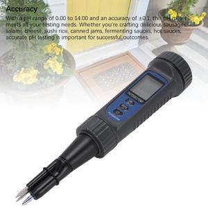 PH EC 온도 측정기 4 in 1 미터 식품 치즈 과일 채소 토양