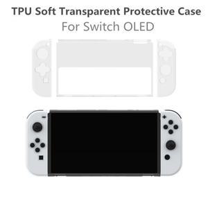 [호환품]TPU 소프트 투명 쉘 보호 케이스 닌텐도 호환 Switch OLED 게임 콘솔 액세서리 용