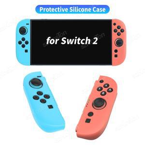 [호환품]스위치 2 조이콘 컨트롤러와 호환되는 실리콘 보호 케이스 Switch2 게임 액세서리용 미끄럼 방지