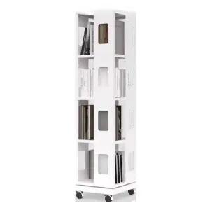 이동식 회전책장 책꽂이 북카트 바퀴달린 선반 도서관