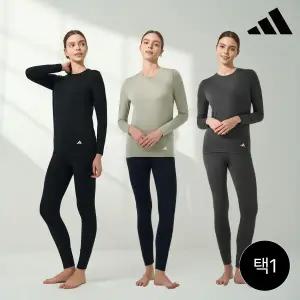 [단품][正品]2025 아디다스 여성 소프트 웜웨어 동내의 (2종 1SET)
