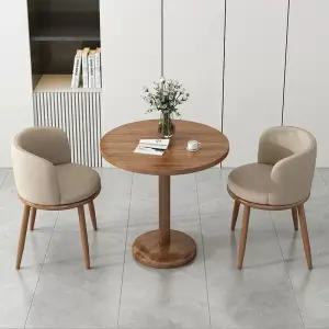 2인용 테이블 의자 식탁세트 세트 낮은 카페 패브릭 원형 발코니 티테이블 거실 원룸 부부