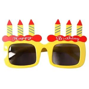 해피버스데이 생일 축하 안경 생일케이크 파티 이벤트 선글라스 소품 (WFJ6ZO6)