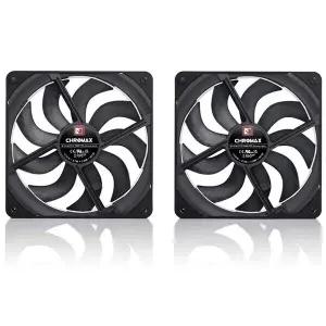 NOCTUA NF-A14x25 G2 PWM Sx2-PP chromax.black (2팩)