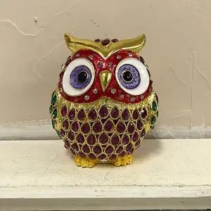 FH8421 칠보 부엉이 인테리어 장식품 색상랜덤 소품 (WFK8XO3)