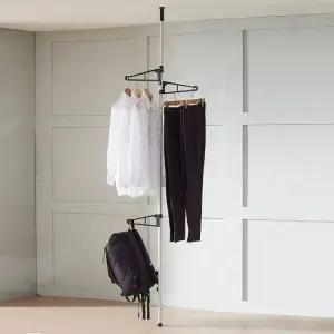 드레스룸행거 버원행거 폴행거 드레스룸폴행거 25파이1단행거 (WFJ75U6)