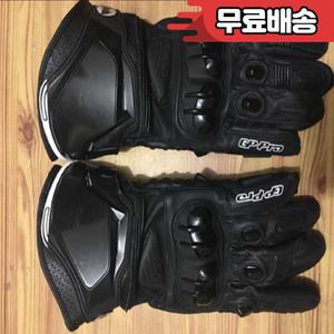 알파인 화이트 블랙 오토바이 가죽 모토 롱 장갑 레이싱 프로