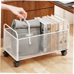 바퀴달린 메쉬 이동식수납함 장난감 책정리 트롤리