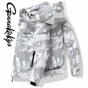 낚시우비 남성용 야외 방수 및 방풍 스포츠 등산 후드 재킷 하이킹 사이클링 가을 낚시