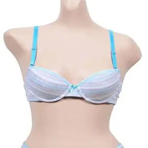 스트라이프 세련된 배색 컬러 브라끈 포인트 2 (WFJ691F)