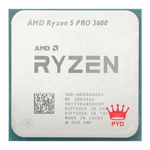 AMD 중고 Ryzen 5 PRO 3600 R5 3.6 GHz 6코어 12스레드 CPU 프로세서 7NM 65W L3=32M 100-000000029 소켓 A