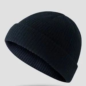 니트숏비니 남성용 여성용 블랙니트캡 유니숏비니 캐주얼와치캡 (WFJ70T7)