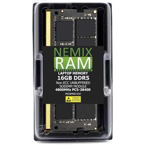 16GB 1X16GB DDR5 4800MHZ PC5-38400 1.1V CL40 262핀 비ECC SODIMM NEMIX RAM, UGREEN NASync DXP2800 및 DXP4800 NAS 스토리지 시스템과 호환됨