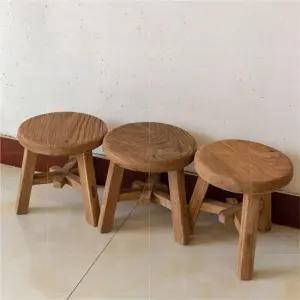 고재 스툴 나무 옥상 미니의자 원목 우드 화분 빈티지