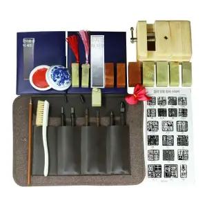 올원픽 도장만들기키트 전각수제도장 스탬프 키트