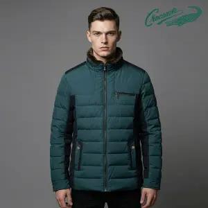[TAG가 540 000] 크로커다일 남성 래빗 퍼 덕다운 패딩 점퍼
