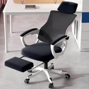 편한의자 사무용 검정 메쉬 컴퓨터 학생 게이밍 책상 다리 받침대