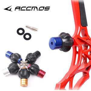 1개 컴파운드 보우 스태빌라이저 볼 댐퍼 쇼크 흡수기 알루미늄 합금 소음 감소 사냥용 양궁 액세서리