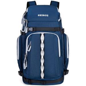 REINOS 여행용 스키 부츠 백팩 - 액세서리용 내구성 백팩, 60L 방수 패딩 스노우 스케이트 백 스노보드 부츠, 헬멧, 고글용 기어