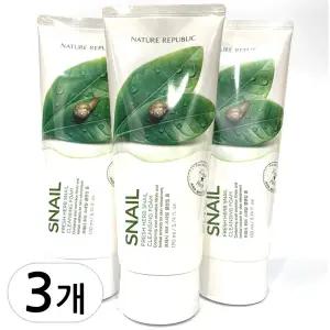 네이처리퍼블릭 프레시 허브 스네일 클렌징폼 170ml 3개