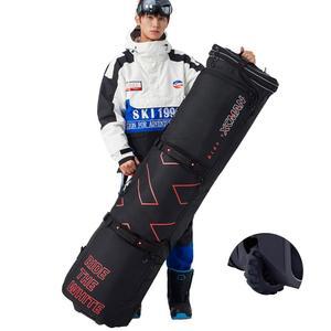 바퀴 달린 XCMAN 패딩 스노보드 가방 - 방수 기능이 있는 대용량 길이 61-70인치 항공 여행용 스노우 스키