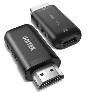[미국배송] UNEK USB C TO HDMI 어댑터 단방향 타입C 여성 비디오 소스 남성 디스플레이 컨버터 4K 60HZ 썬더볼트 3/4 - 애플호환 PRO/AIR 아이폰호환 시리즈 아이패드호환 PRO WINDOWS SURFACE용