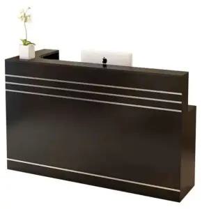 프리미엄 업소용 카운터테이블 안내데스크 식당 블랙 오른쪽 코너 100x80x110cm